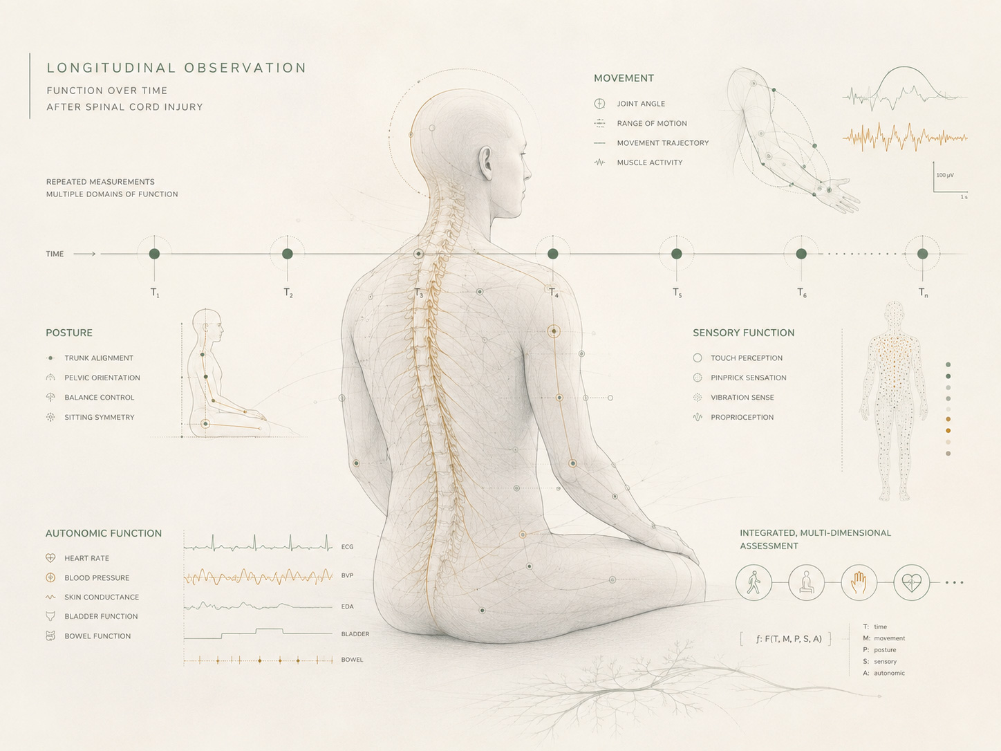 Longitudinal recovery & multi-system functional mapping