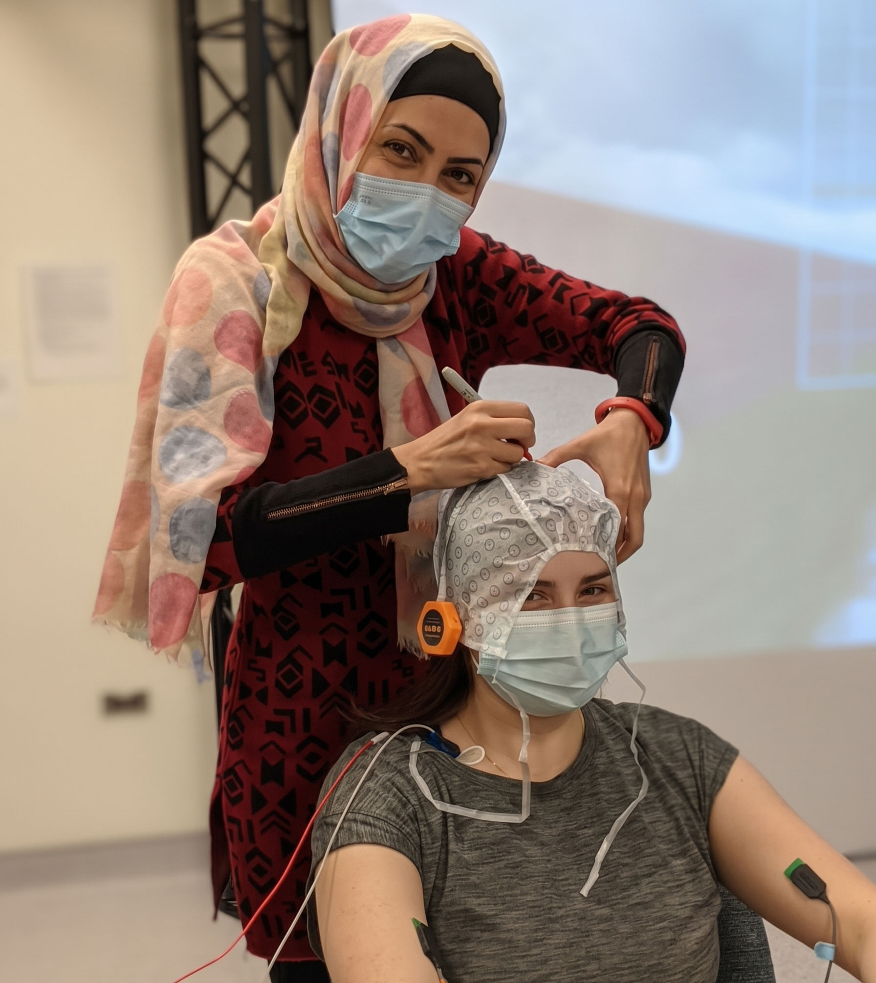 TMS preparation in the Stecina human research laboratory